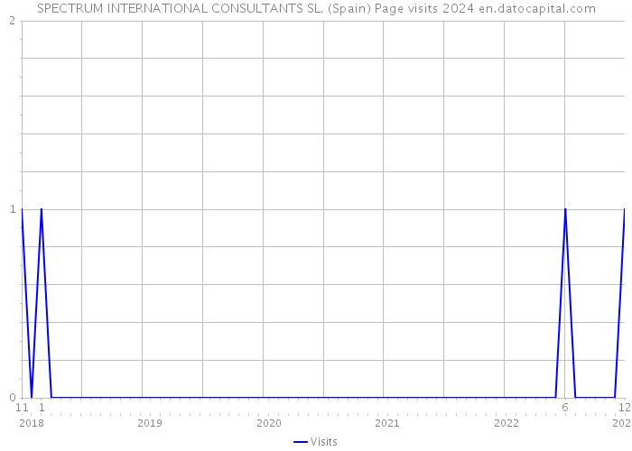 SPECTRUM INTERNATIONAL CONSULTANTS SL. (Spain) Page visits 2024 
