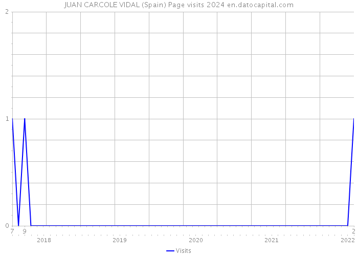 JUAN CARCOLE VIDAL (Spain) Page visits 2024 