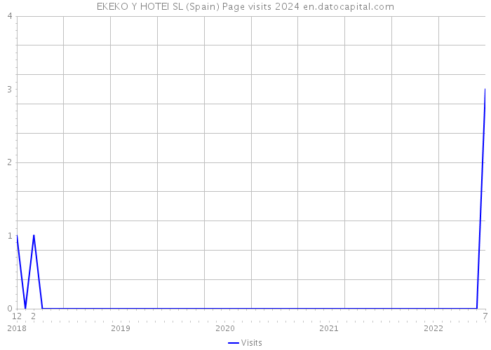 EKEKO Y HOTEI SL (Spain) Page visits 2024 