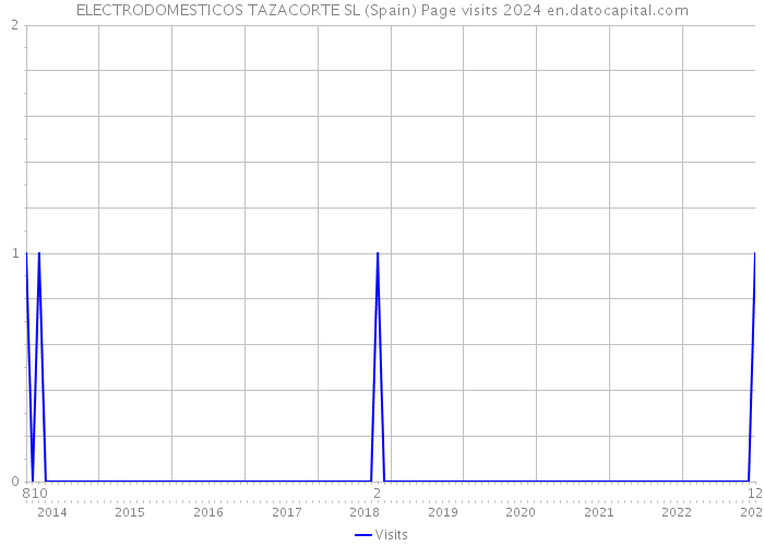 ELECTRODOMESTICOS TAZACORTE SL (Spain) Page visits 2024 