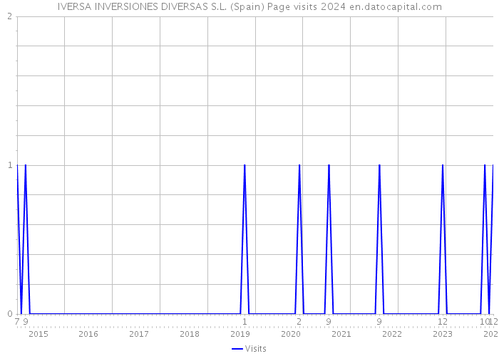 IVERSA INVERSIONES DIVERSAS S.L. (Spain) Page visits 2024 