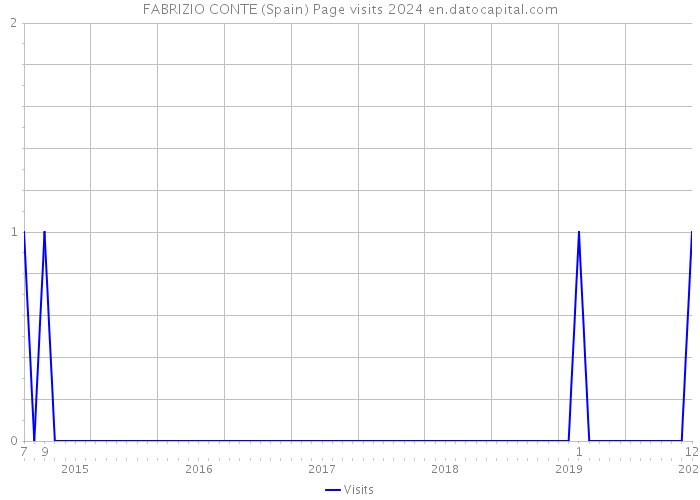 FABRIZIO CONTE (Spain) Page visits 2024 