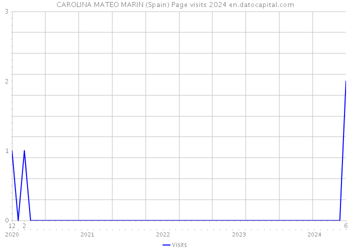 CAROLINA MATEO MARIN (Spain) Page visits 2024 