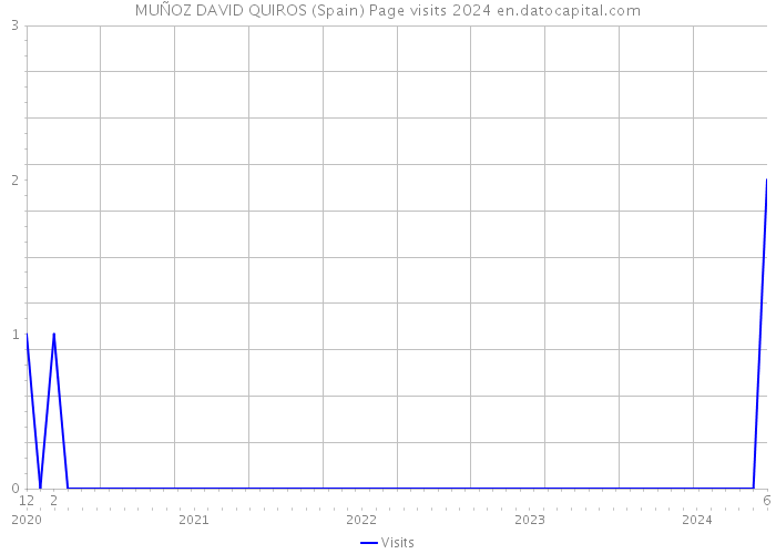 MUÑOZ DAVID QUIROS (Spain) Page visits 2024 