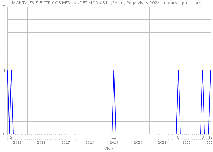 MONTAJES ELECTRICOS HERNANDEZ MORA S.L. (Spain) Page visits 2024 