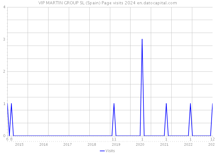 VIP MARTIN GROUP SL (Spain) Page visits 2024 