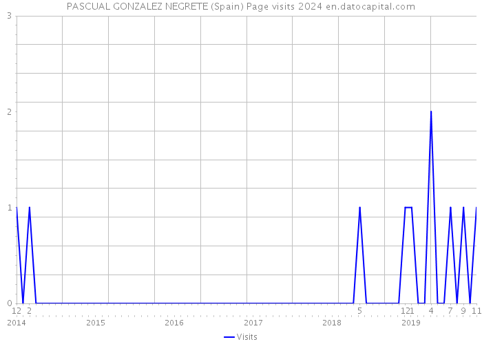PASCUAL GONZALEZ NEGRETE (Spain) Page visits 2024 