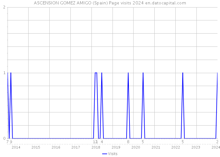 ASCENSION GOMEZ AMIGO (Spain) Page visits 2024 