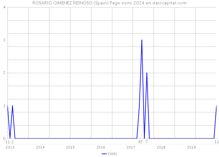ROSARIO GIMENEZ REINOSO (Spain) Page visits 2024 