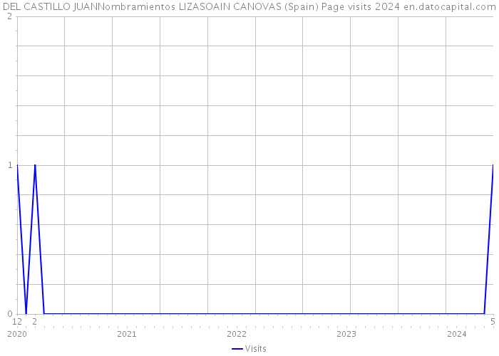DEL CASTILLO JUANNombramientos LIZASOAIN CANOVAS (Spain) Page visits 2024 