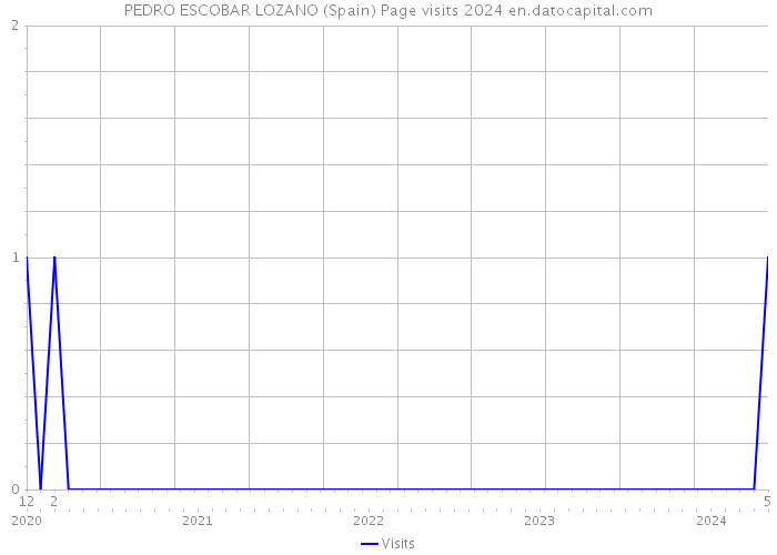 PEDRO ESCOBAR LOZANO (Spain) Page visits 2024 
