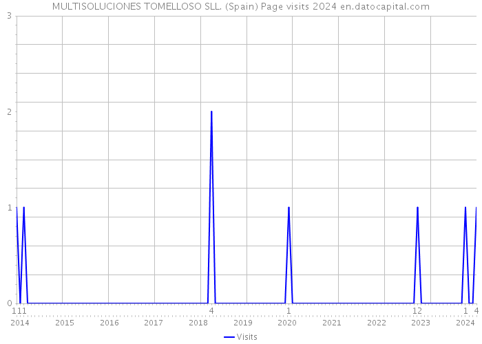 MULTISOLUCIONES TOMELLOSO SLL. (Spain) Page visits 2024 
