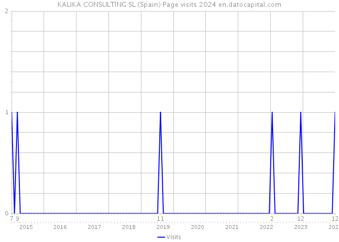 KALIKA CONSULTING SL (Spain) Page visits 2024 