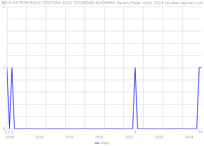 BBVA PATRIMONIOS GESTORA SGIIC SOCIEDAD ANÓNIMA (Spain) Page visits 2024 