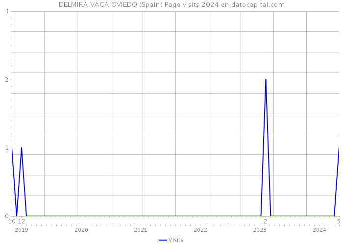 DELMIRA VACA OVIEDO (Spain) Page visits 2024 