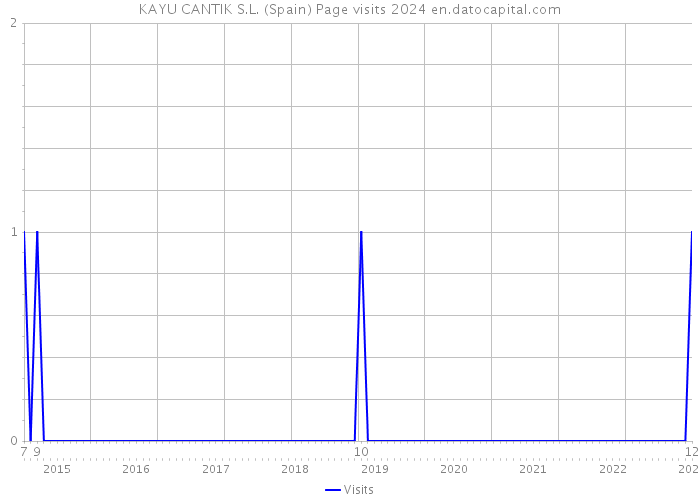 KAYU CANTIK S.L. (Spain) Page visits 2024 