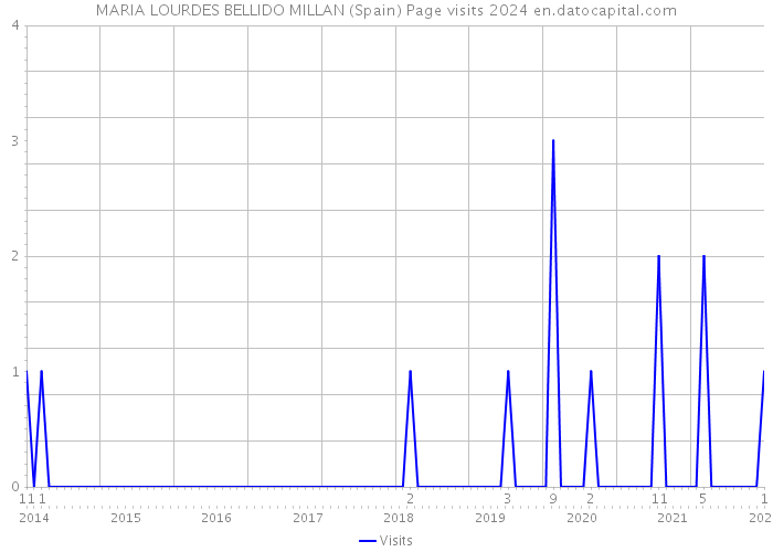 MARIA LOURDES BELLIDO MILLAN (Spain) Page visits 2024 
