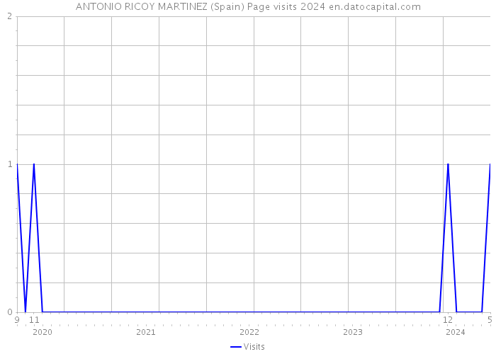 ANTONIO RICOY MARTINEZ (Spain) Page visits 2024 
