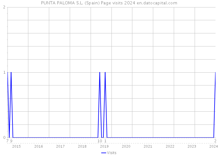 PUNTA PALOMA S.L. (Spain) Page visits 2024 