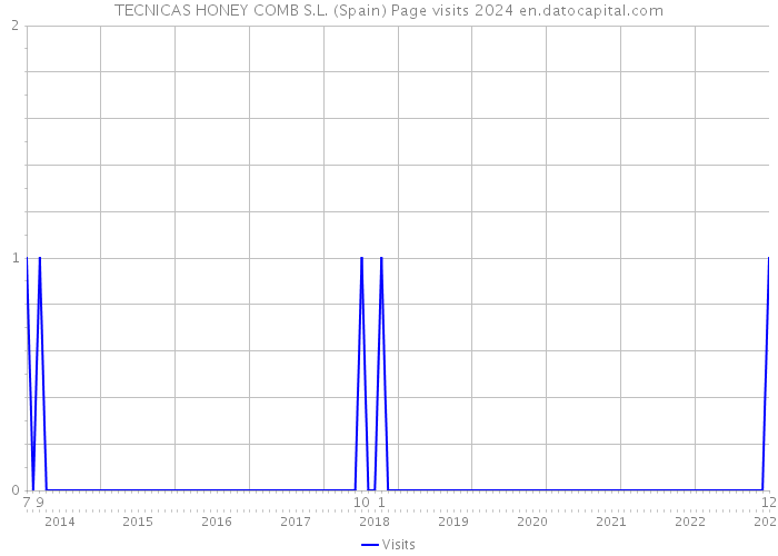 TECNICAS HONEY COMB S.L. (Spain) Page visits 2024 