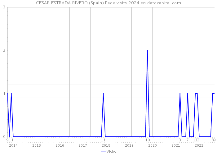 CESAR ESTRADA RIVERO (Spain) Page visits 2024 