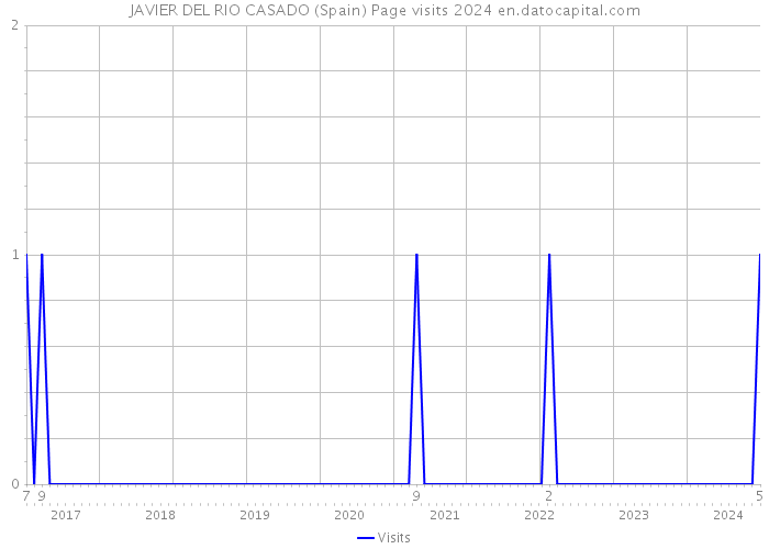 JAVIER DEL RIO CASADO (Spain) Page visits 2024 