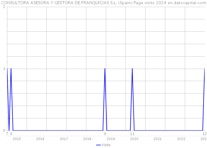 CONSULTORA ASESORA Y GESTORA DE FRANQUICIAS S.L. (Spain) Page visits 2024 