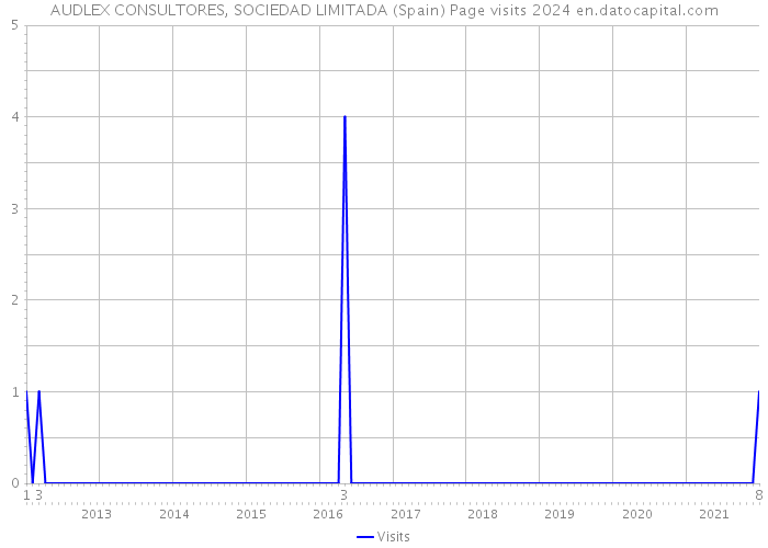 AUDLEX CONSULTORES, SOCIEDAD LIMITADA (Spain) Page visits 2024 