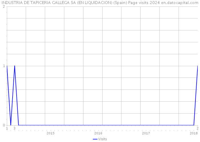 INDUSTRIA DE TAPICERIA GALLEGA SA (EN LIQUIDACION) (Spain) Page visits 2024 