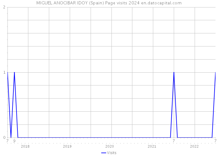 MIGUEL ANOCIBAR IDOY (Spain) Page visits 2024 