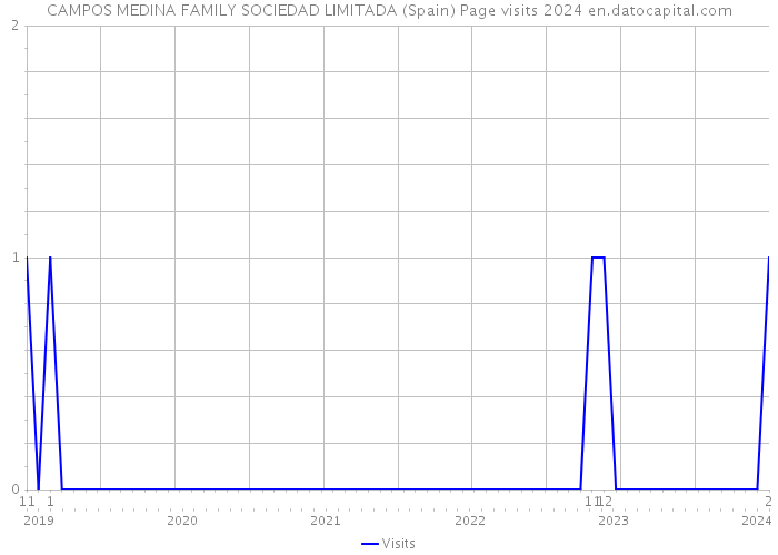 CAMPOS MEDINA FAMILY SOCIEDAD LIMITADA (Spain) Page visits 2024 