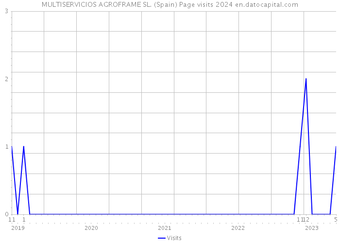 MULTISERVICIOS AGROFRAME SL. (Spain) Page visits 2024 