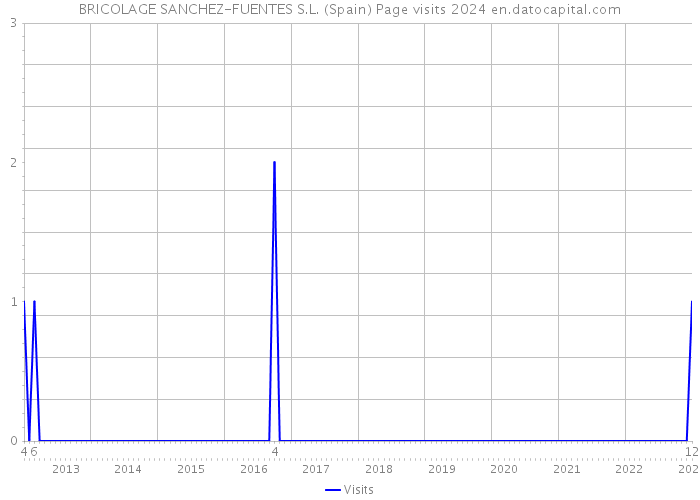 BRICOLAGE SANCHEZ-FUENTES S.L. (Spain) Page visits 2024 