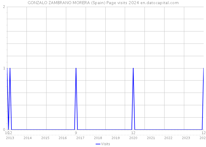 GONZALO ZAMBRANO MORERA (Spain) Page visits 2024 