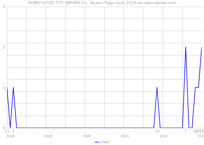 ROBIN GOOD TOT SERVEIS S.L. (Spain) Page visits 2024 