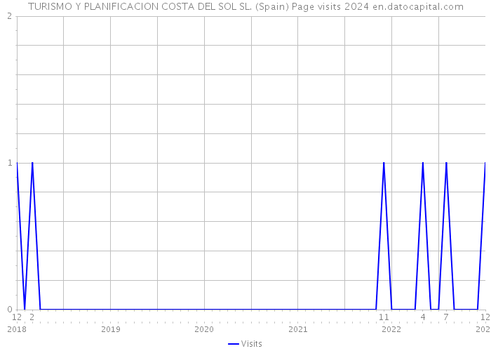TURISMO Y PLANIFICACION COSTA DEL SOL SL. (Spain) Page visits 2024 