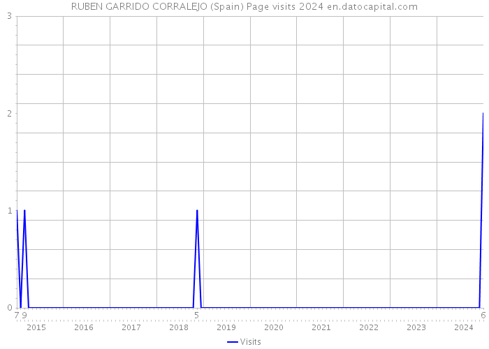 RUBEN GARRIDO CORRALEJO (Spain) Page visits 2024 