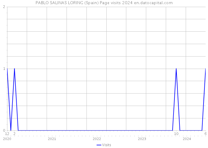 PABLO SALINAS LORING (Spain) Page visits 2024 