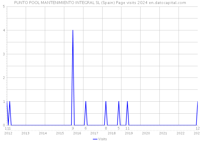 PUNTO POOL MANTENIMIENTO INTEGRAL SL (Spain) Page visits 2024 