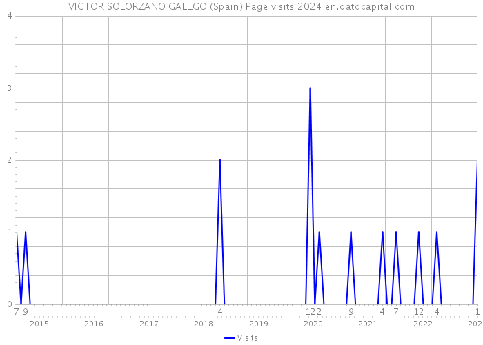 VICTOR SOLORZANO GALEGO (Spain) Page visits 2024 