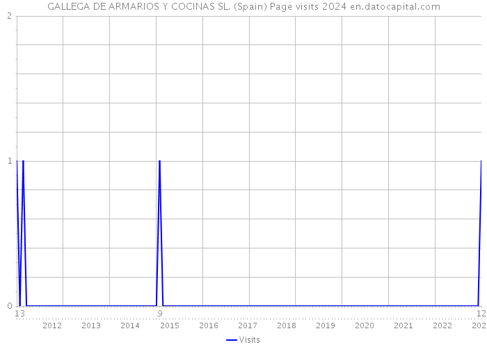GALLEGA DE ARMARIOS Y COCINAS SL. (Spain) Page visits 2024 