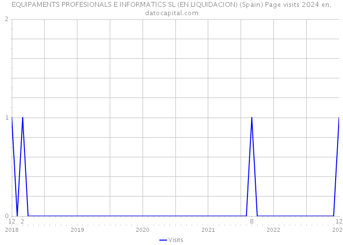 EQUIPAMENTS PROFESIONALS E INFORMATICS SL (EN LIQUIDACION) (Spain) Page visits 2024 