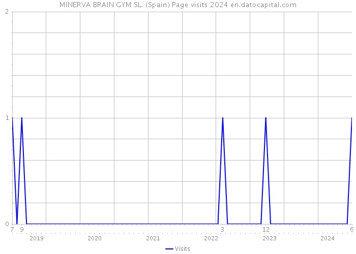 MINERVA BRAIN GYM SL. (Spain) Page visits 2024 