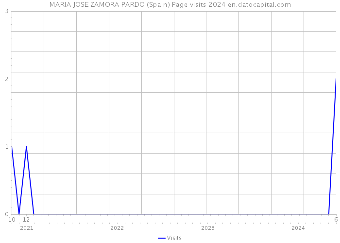 MARIA JOSE ZAMORA PARDO (Spain) Page visits 2024 