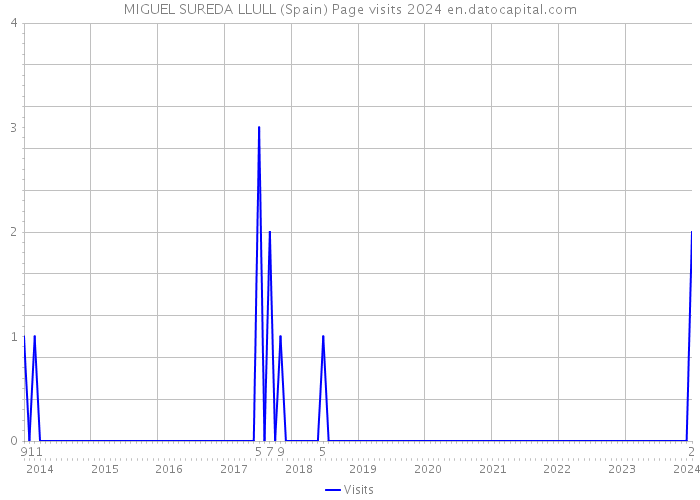 MIGUEL SUREDA LLULL (Spain) Page visits 2024 
