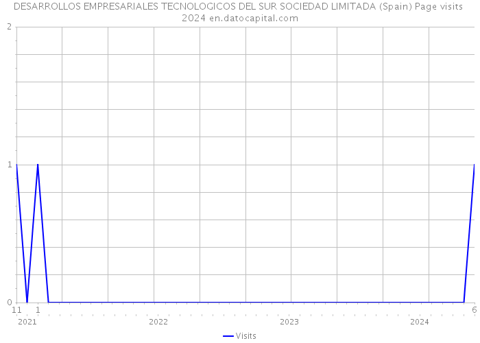 DESARROLLOS EMPRESARIALES TECNOLOGICOS DEL SUR SOCIEDAD LIMITADA (Spain) Page visits 2024 