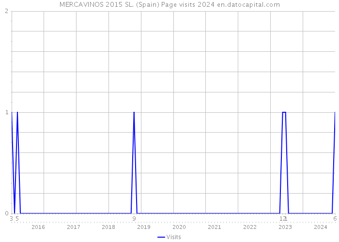 MERCAVINOS 2015 SL. (Spain) Page visits 2024 