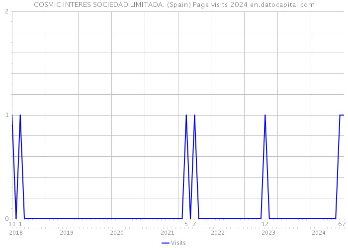 COSMIC INTERES SOCIEDAD LIMITADA. (Spain) Page visits 2024 