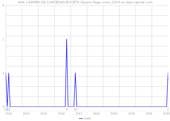 ANA CARMEN DE CARDENAS BOCETA (Spain) Page visits 2024 