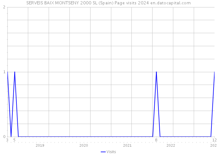 SERVEIS BAIX MONTSENY 2000 SL (Spain) Page visits 2024 